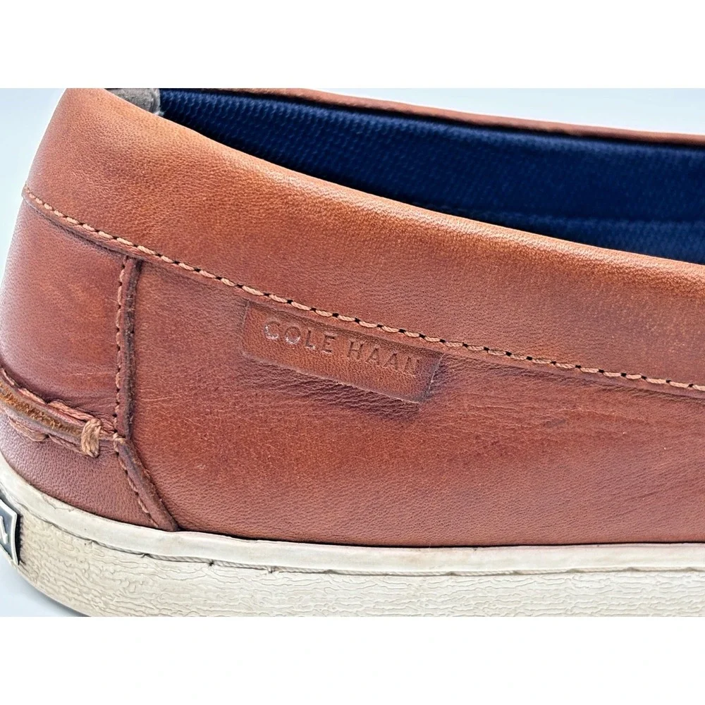 Cole Haan Men's Cognac Leather Penny Loafers Sneaker Slip On Shoes Size 13
